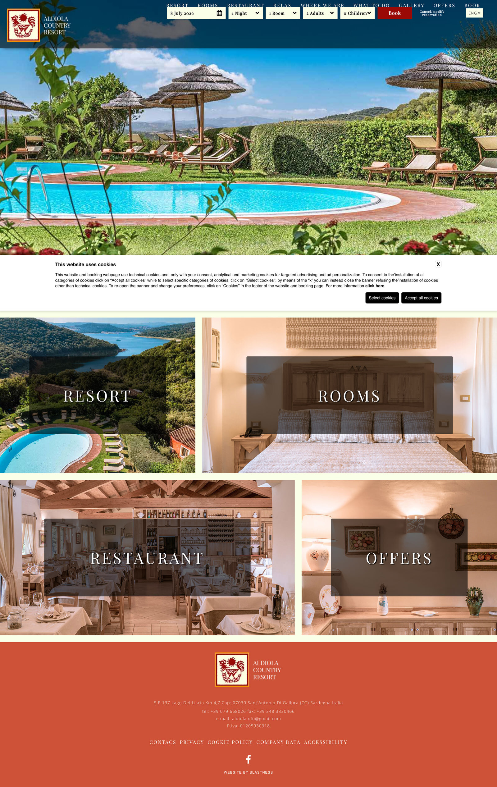 Aldiola Country Resort — original site before rebuild